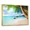 Designart - Praslin Island Seychelles Beach - Seashore Photo Framed Canvas Print